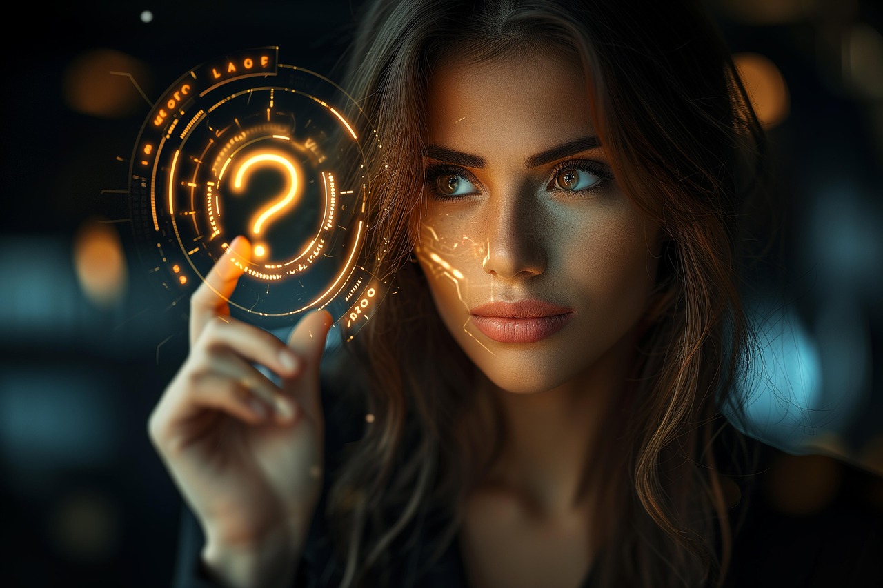 Small business owner using AI technology to improve customer service